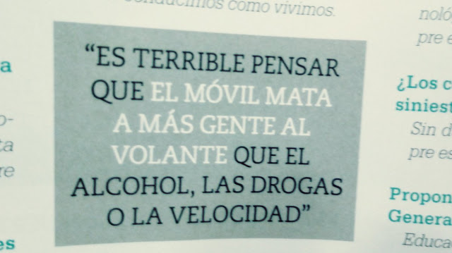 EL MÓVIL MATA A MÁS GENTE AL VOLANTE QUE EL ALCOHOL, LAS DROGAS O LA VELOCIDAD.